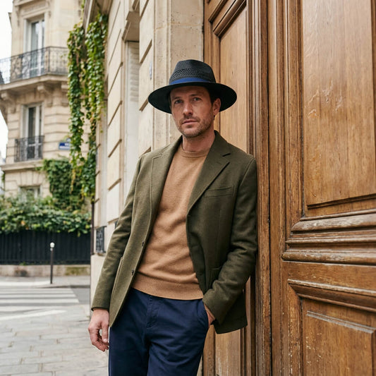 Chapeau panama en paille grande taille unisexe