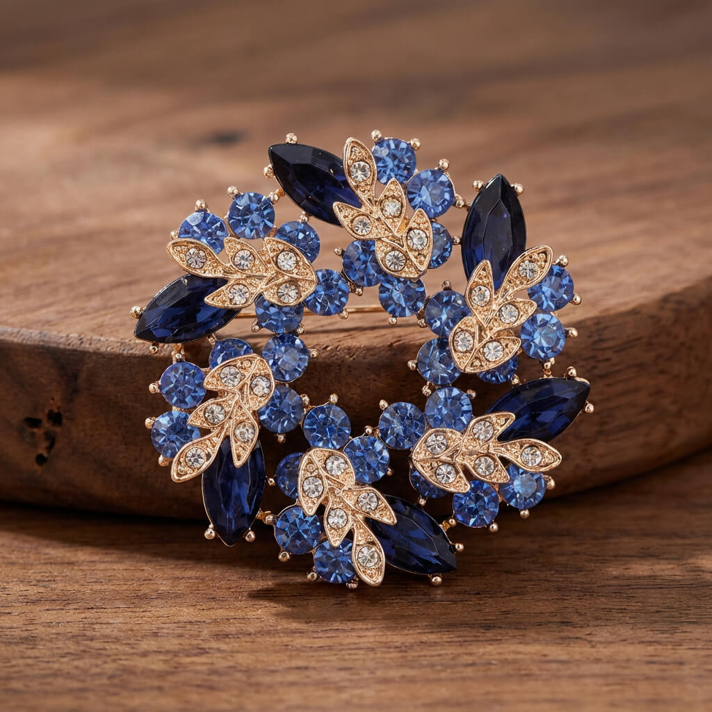 Broche étincelante