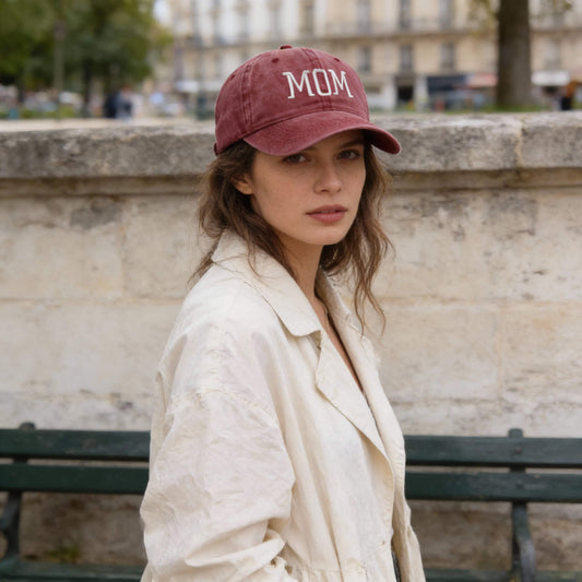 Casquette « MOM » brodée – sport chic et en coton
