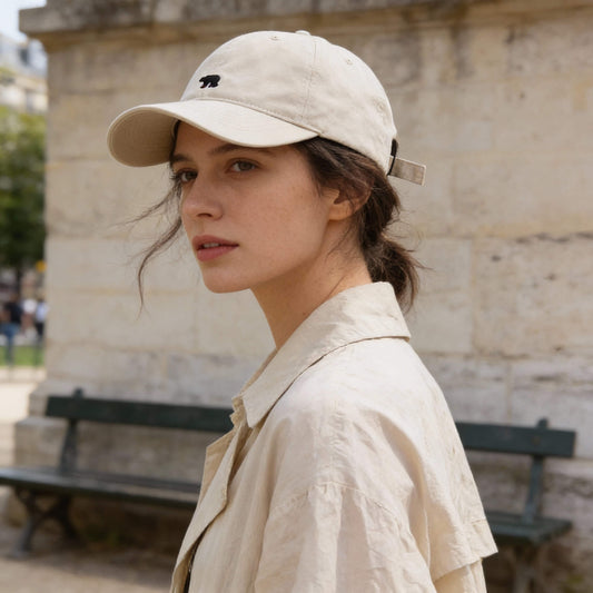 Casquette ours polaire – visière large et effet « petit visage »