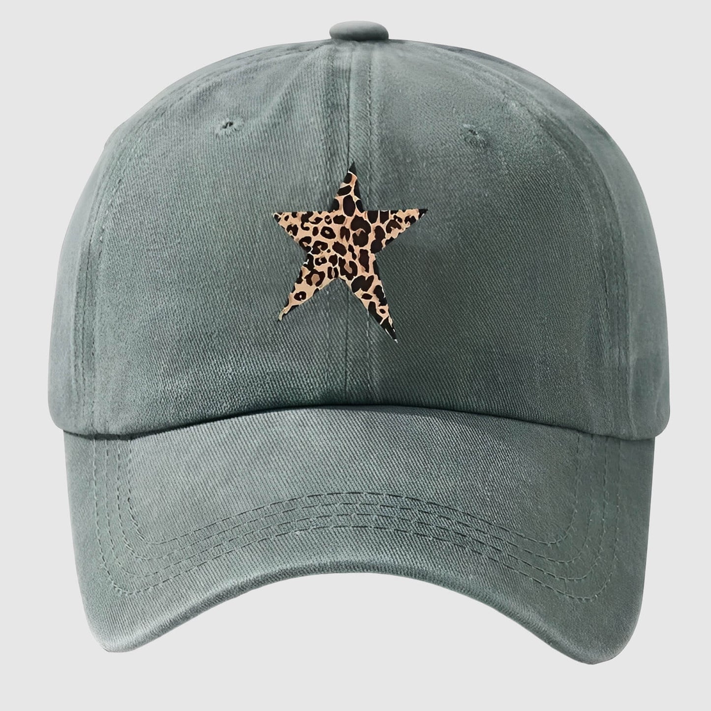 Casquette rétro étoile léopard – style affirmé pour les sorties