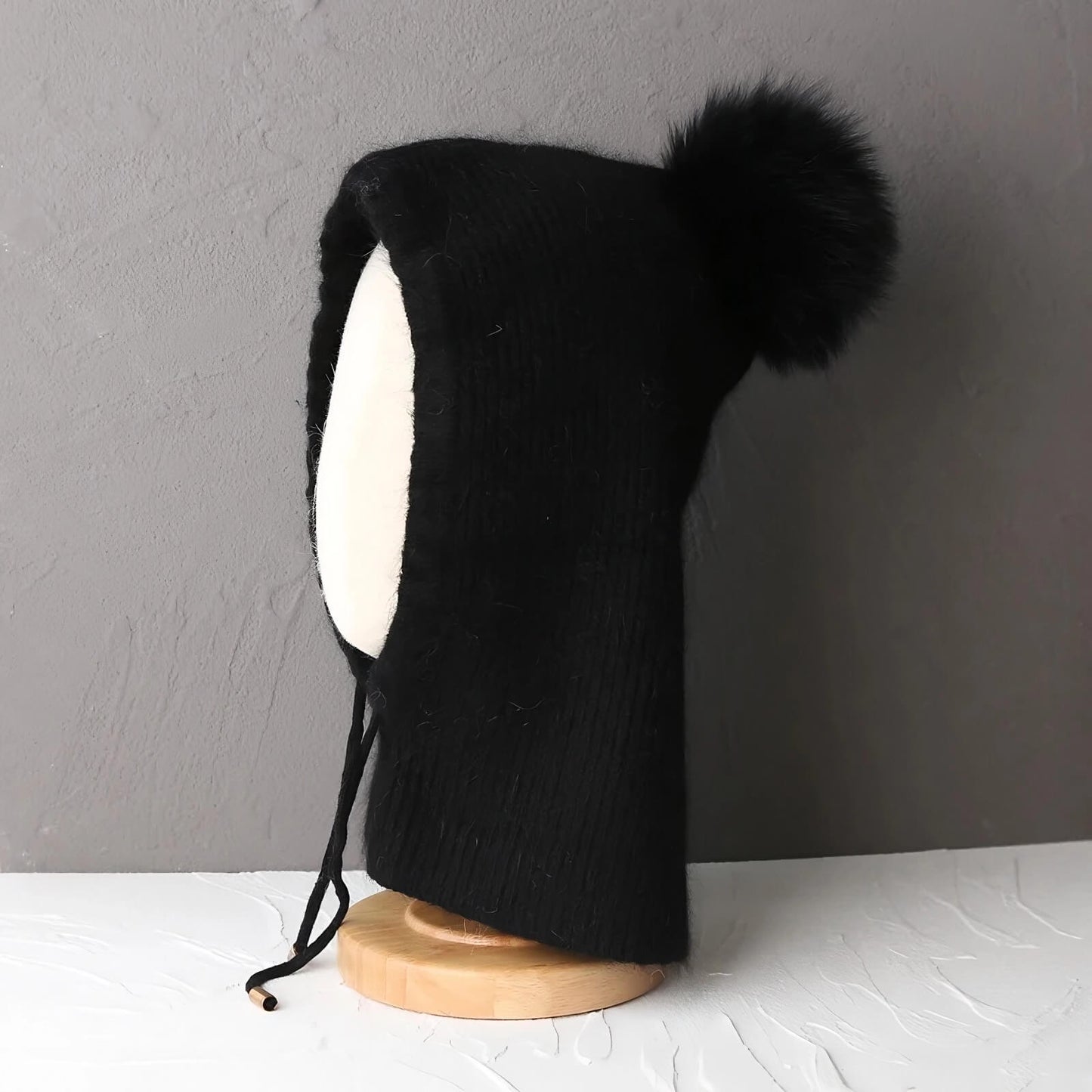 Bonnet écharpe femme hiver doux et chaud