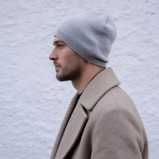 Bonnet en laine unisexe uni hiver doux