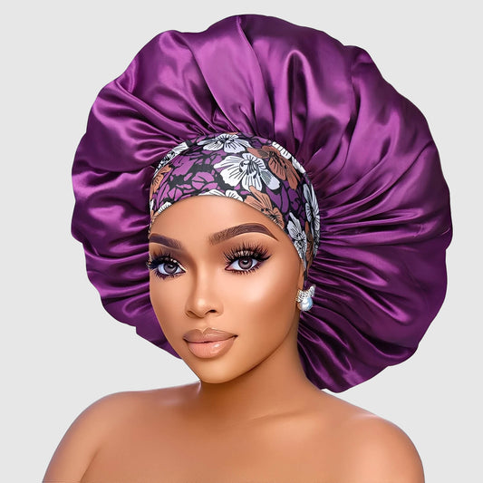 Bonnet en satin – soin capillaire doux pour cheveux bouclés