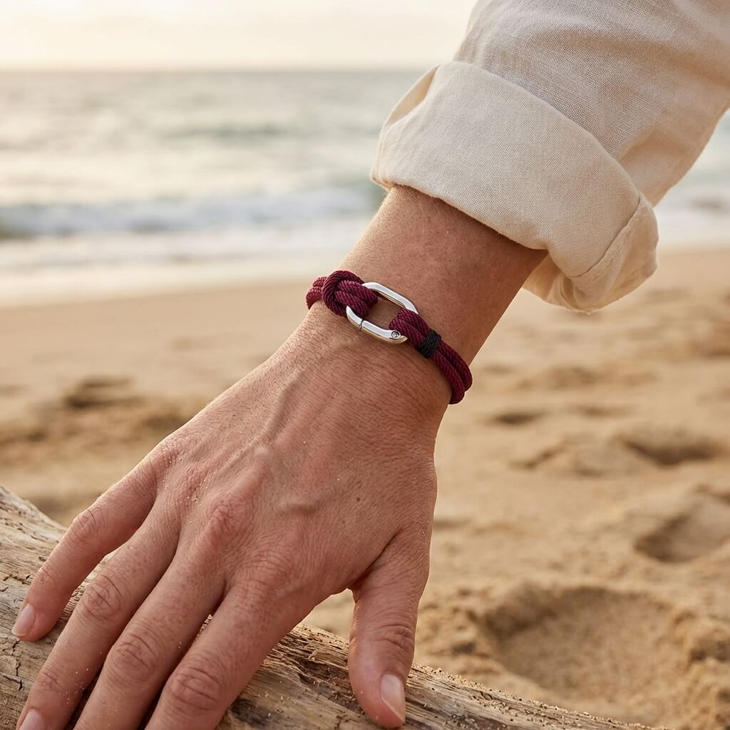 Bracelet nautique en corde fine