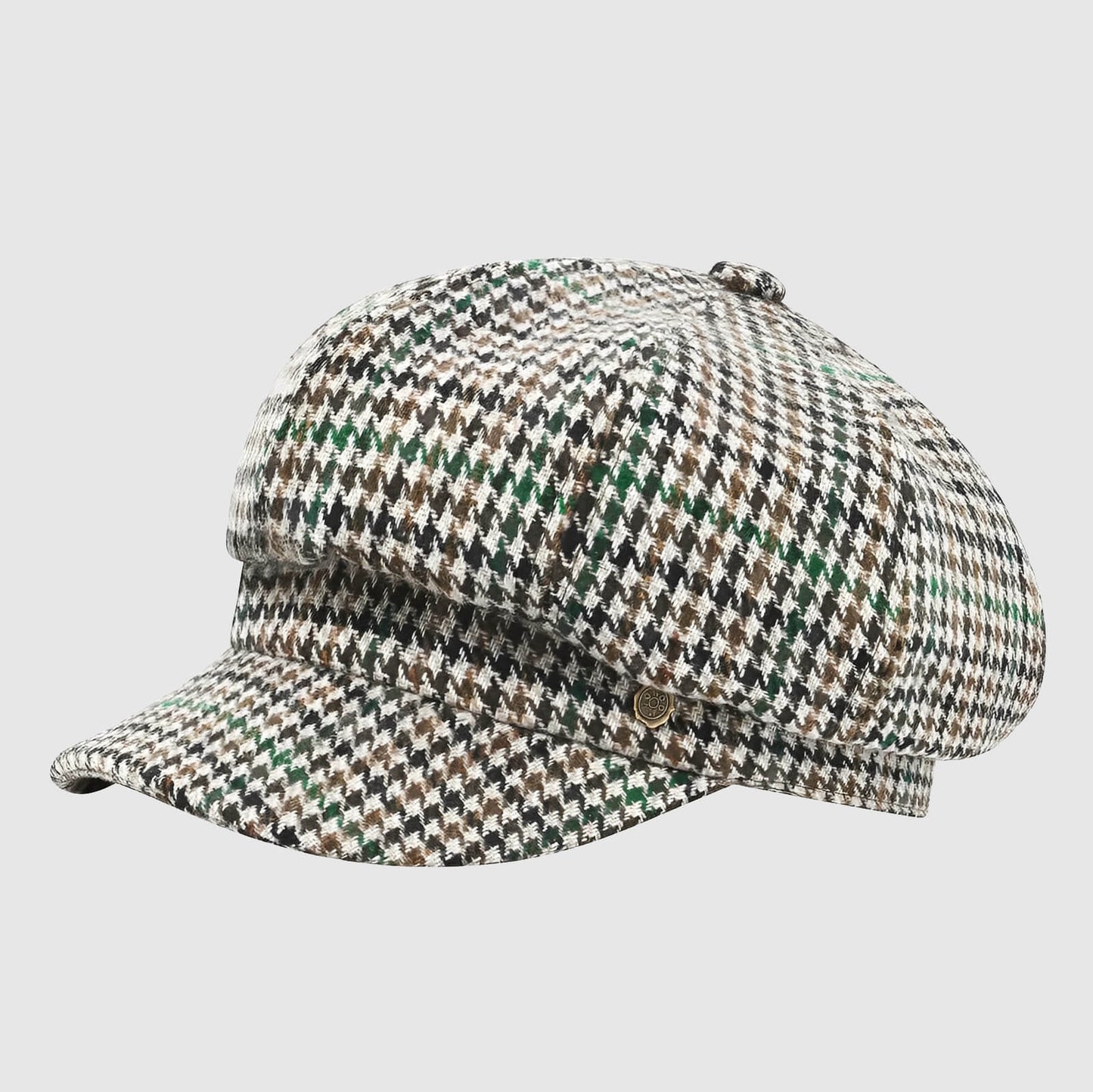 Casquette gavroche femme – tweed à carreaux, chic et rétro