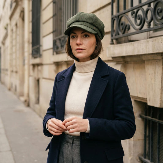 Casquette gavroche femme – unie, style Gatsby au quotidien