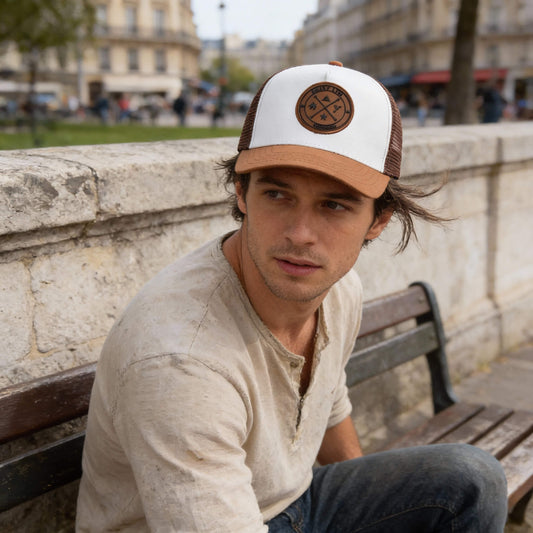 Casquette trucker à lettres – respirante pour l’été