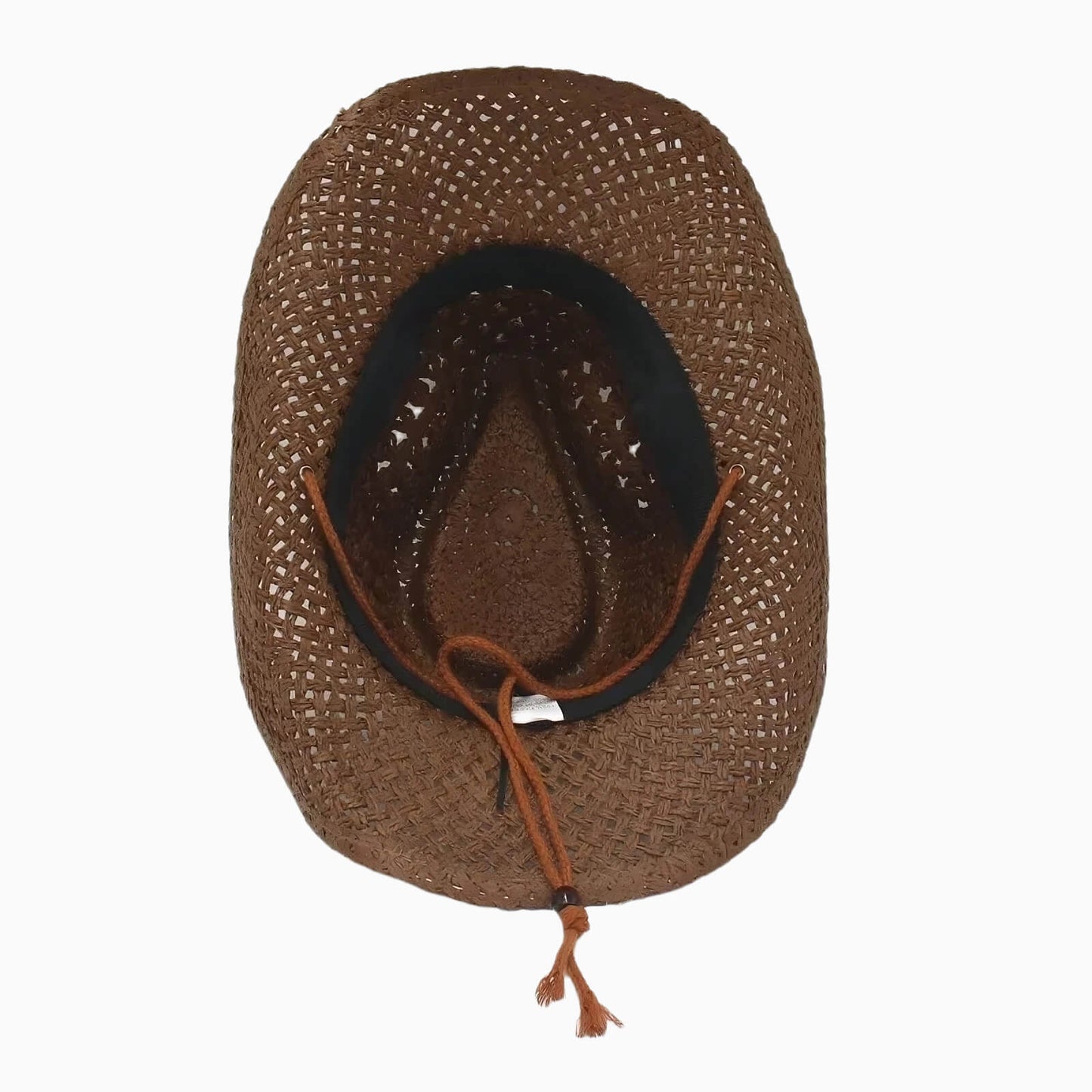 Chapeau de paille cowboy vintage unisexe à large bord
