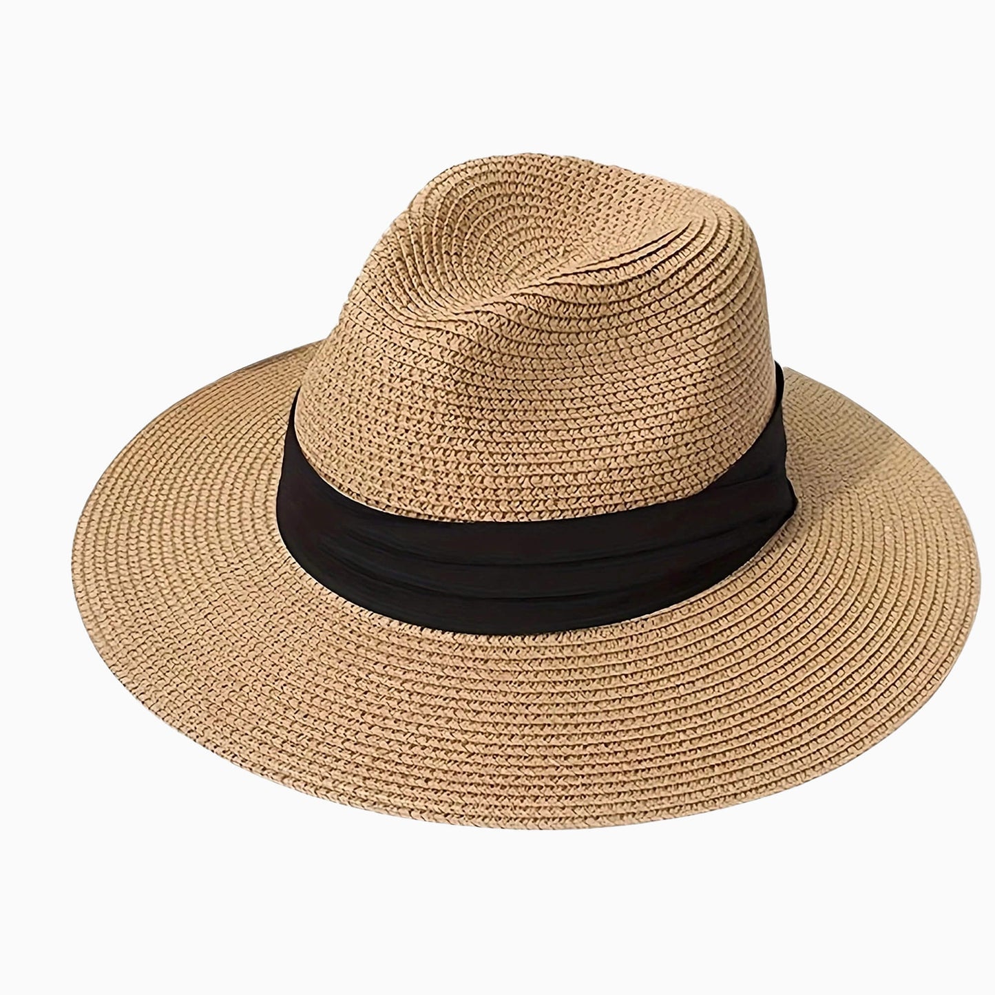 Chapeau de paille pour femme style Panama