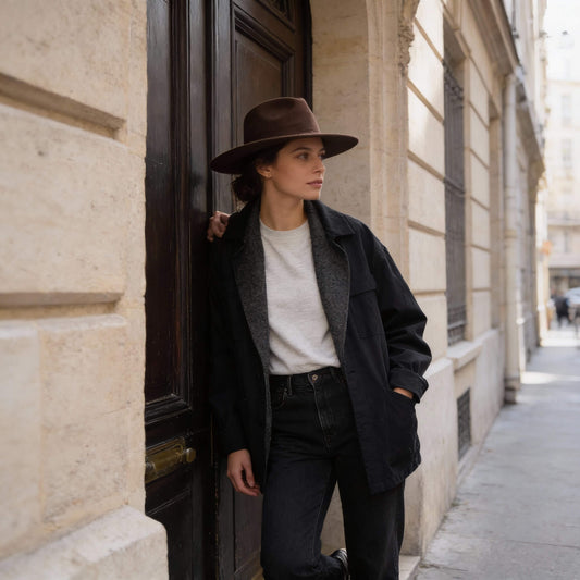Chapeau fedora à très large bord pour homme et femme