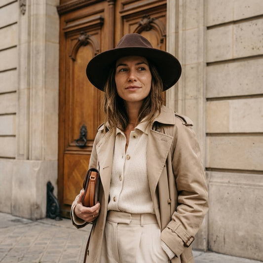 Chapeau fedora à très large bord pour homme et femme
