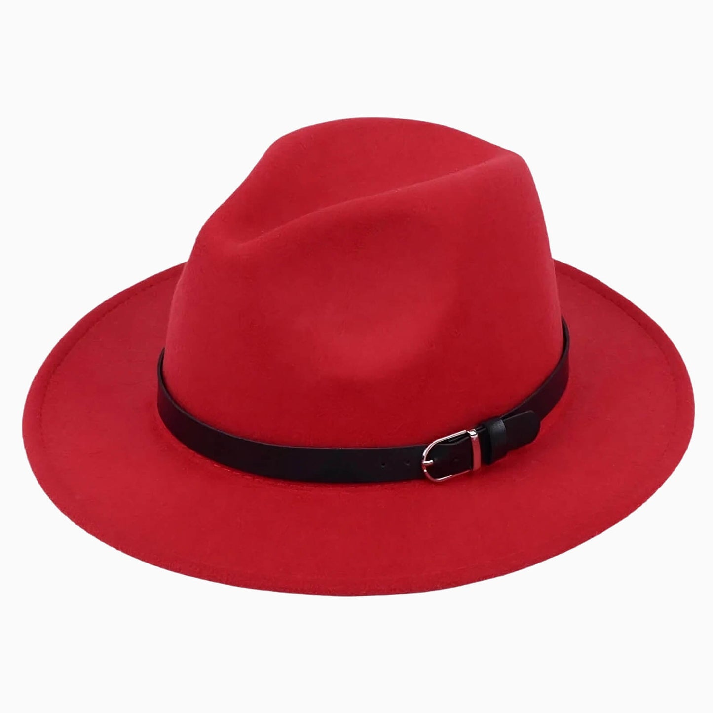 Chapeau fedora classique unisexe en feutre imitation laine
