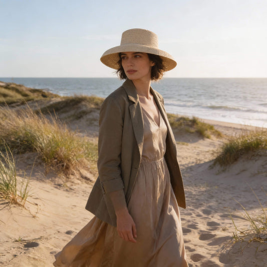 Chapeau panama paille grand bord pour femme