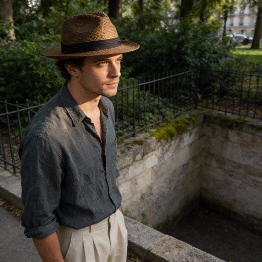 Chapeau panama paille grande taille unisexe