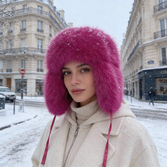 Chapka femme fausse fourrure chaude
