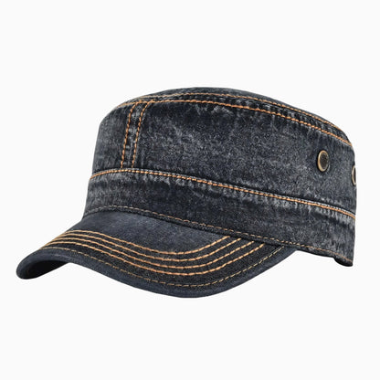 Casquette militaire homme – coton délavé, esprit urbain
