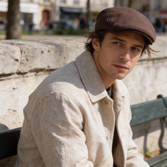 Casquette plate unisexe en coton – style rétro au quotidien