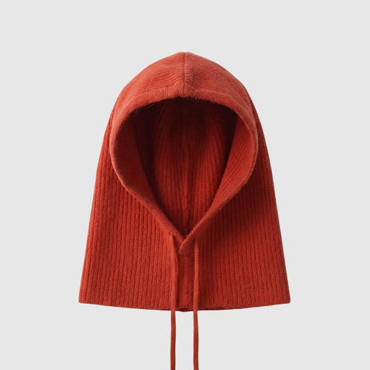 Bonnet écharpe chaud pour femme en maille douce