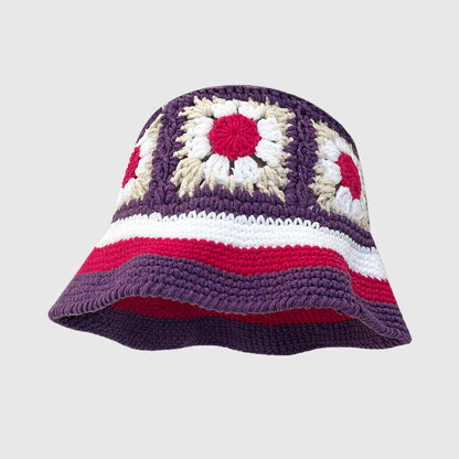 Bob crochet à fleurs pour femme