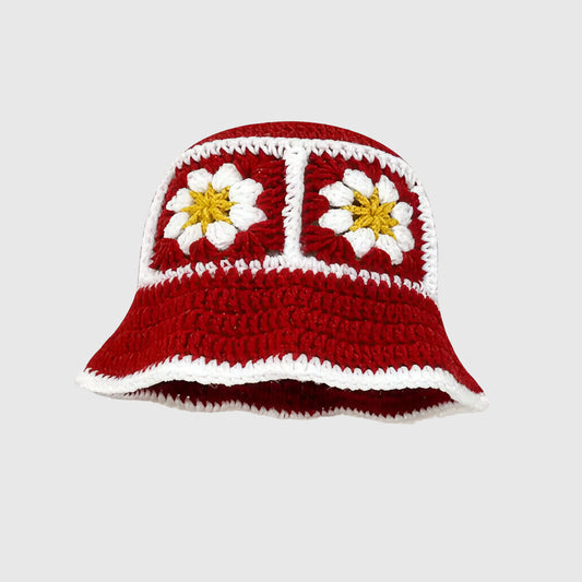 Bob crochet à fleurs pour femme