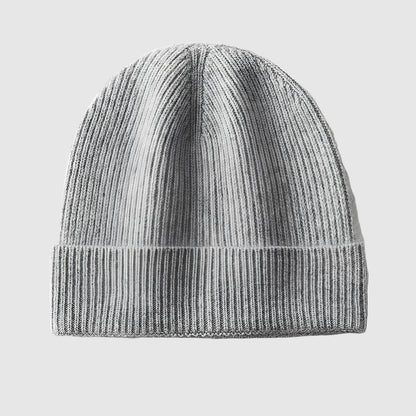 Bonnet en cachemire côtelé unisexe – chaleur naturelle et style raffiné