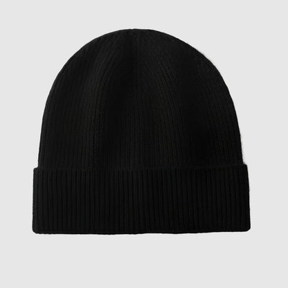 Bonnet en cachemire côtelé unisexe – chaleur naturelle et style raffiné