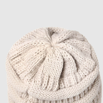 Bonnet femme uni en maille