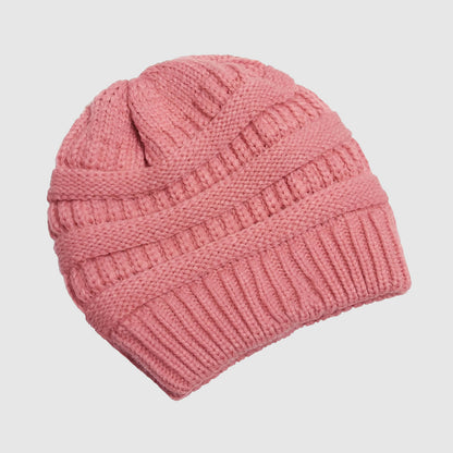 Bonnet femme uni en maille