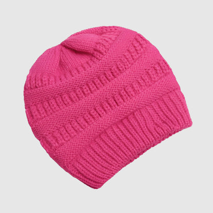 Bonnet femme uni en maille