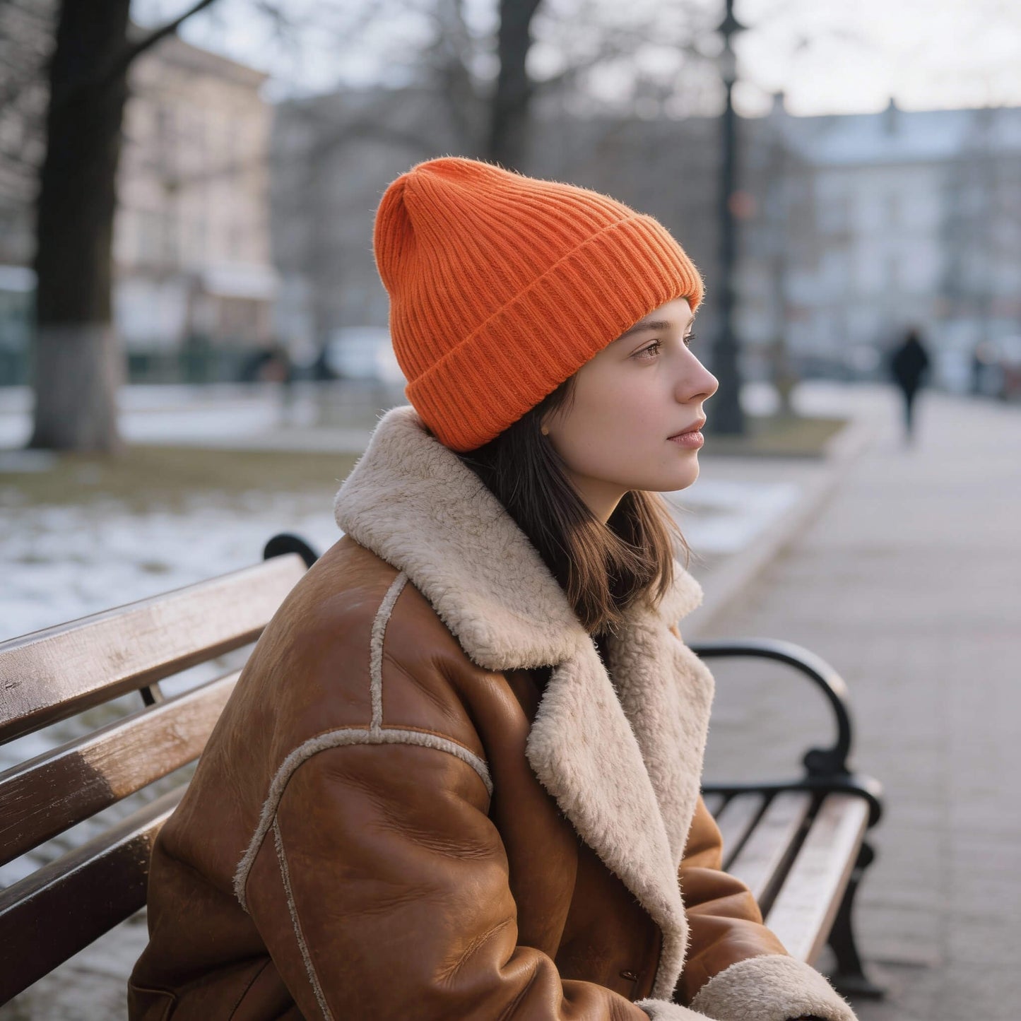 Bonnet tricoté unisexe automne-hiver