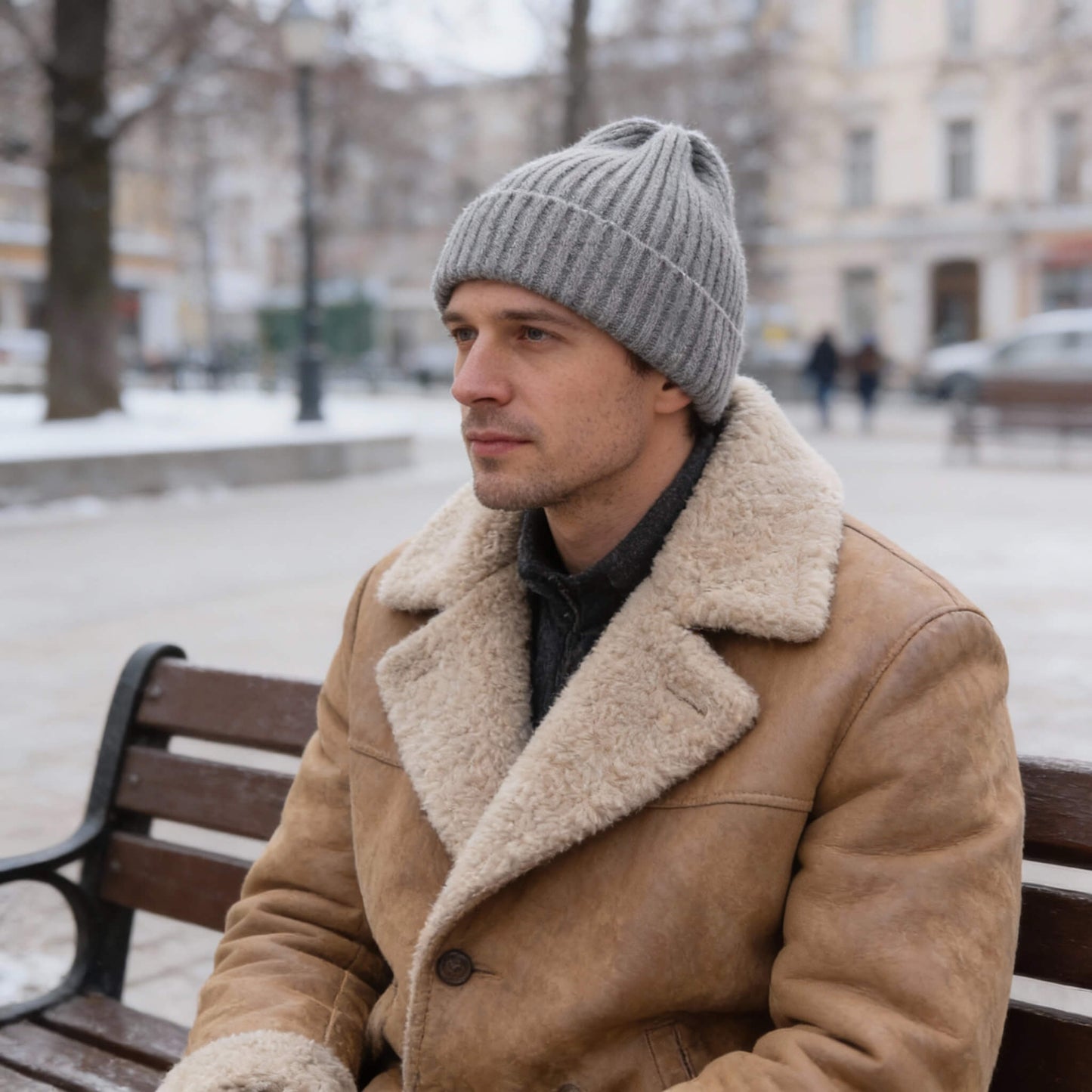 Bonnet tricoté unisexe automne-hiver