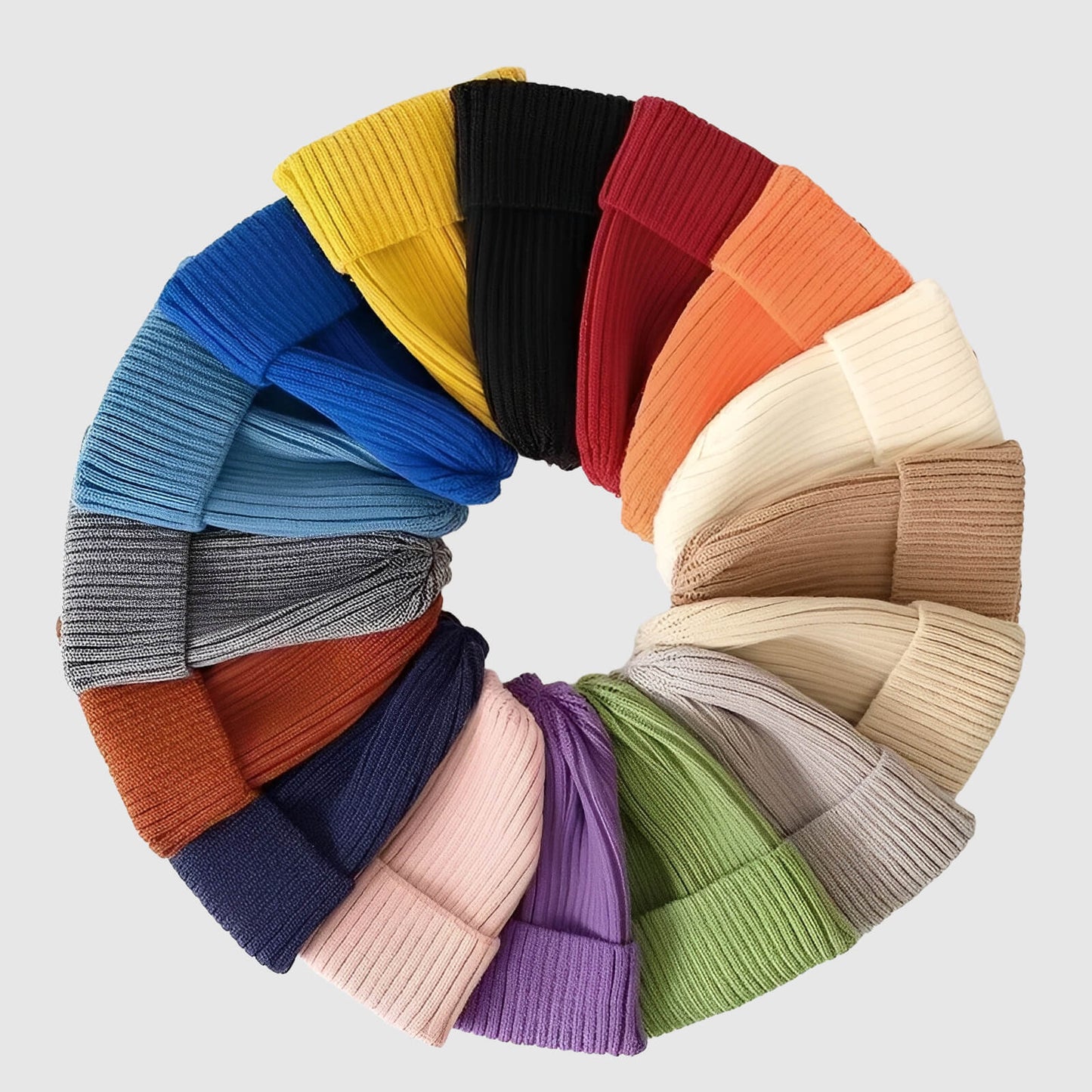 Bonnet tricoté unisexe automne-hiver