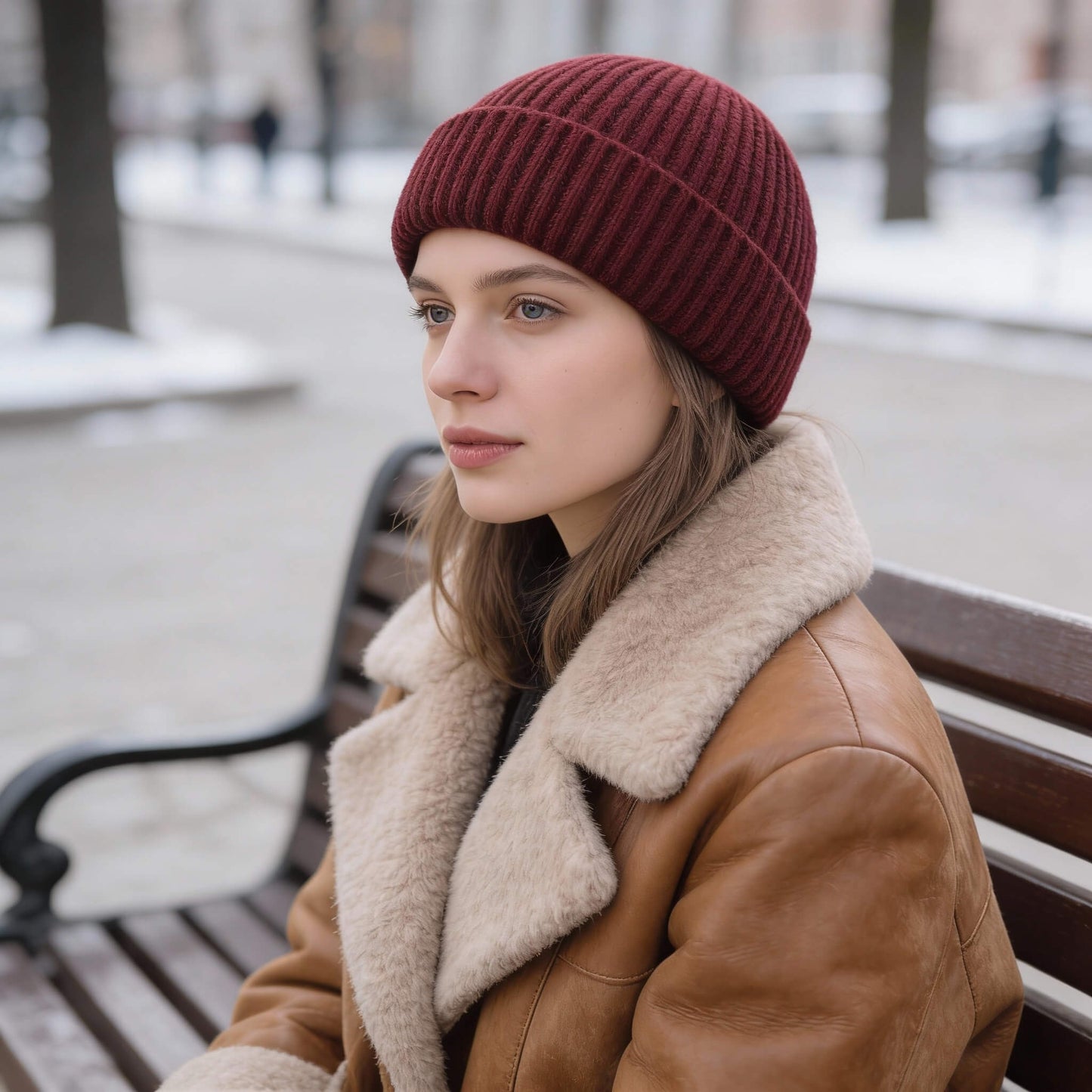 Bonnet tricoté unisexe style street