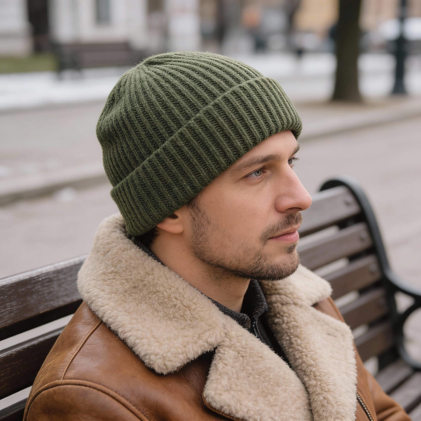 Bonnet tricoté unisexe style street