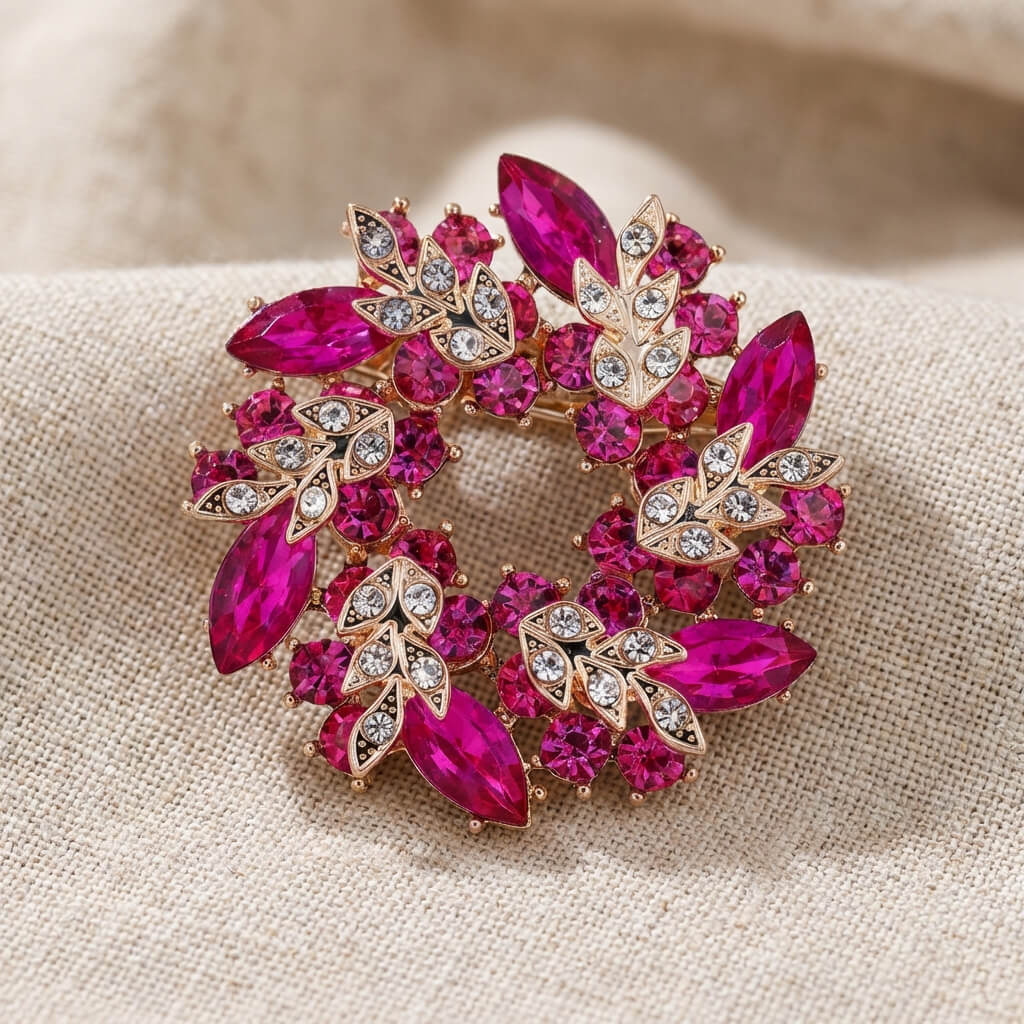 Broche étincelante