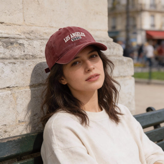 Casquette de baseball brodée – style Los Angeles au quotidien