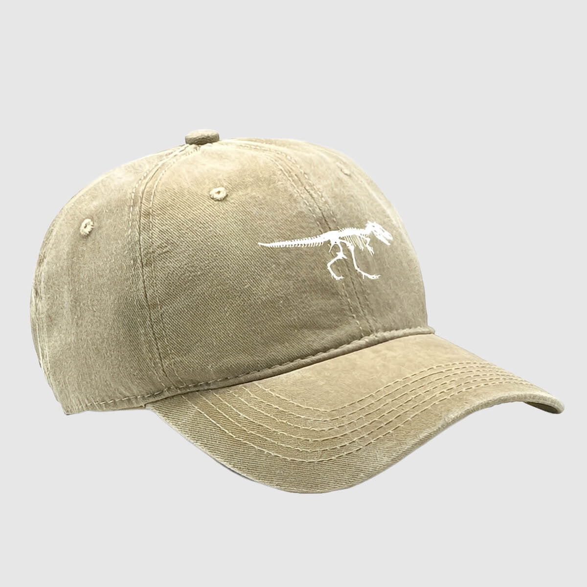 Casquette dinosaure squelette – rétro et décalée