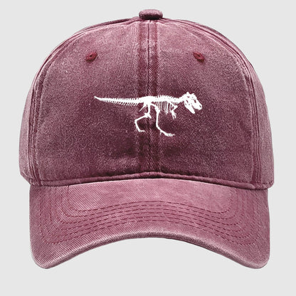 Casquette dinosaure squelette – rétro et décalée