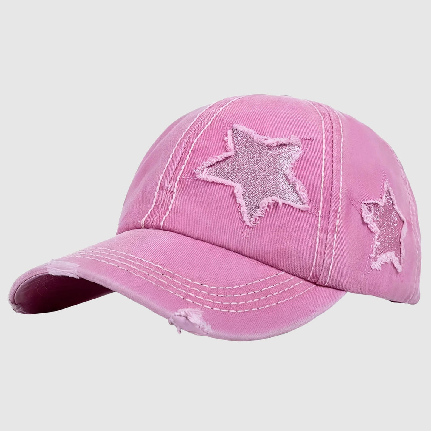 Casquette étoile Y2K en denim – look rétro et tendance