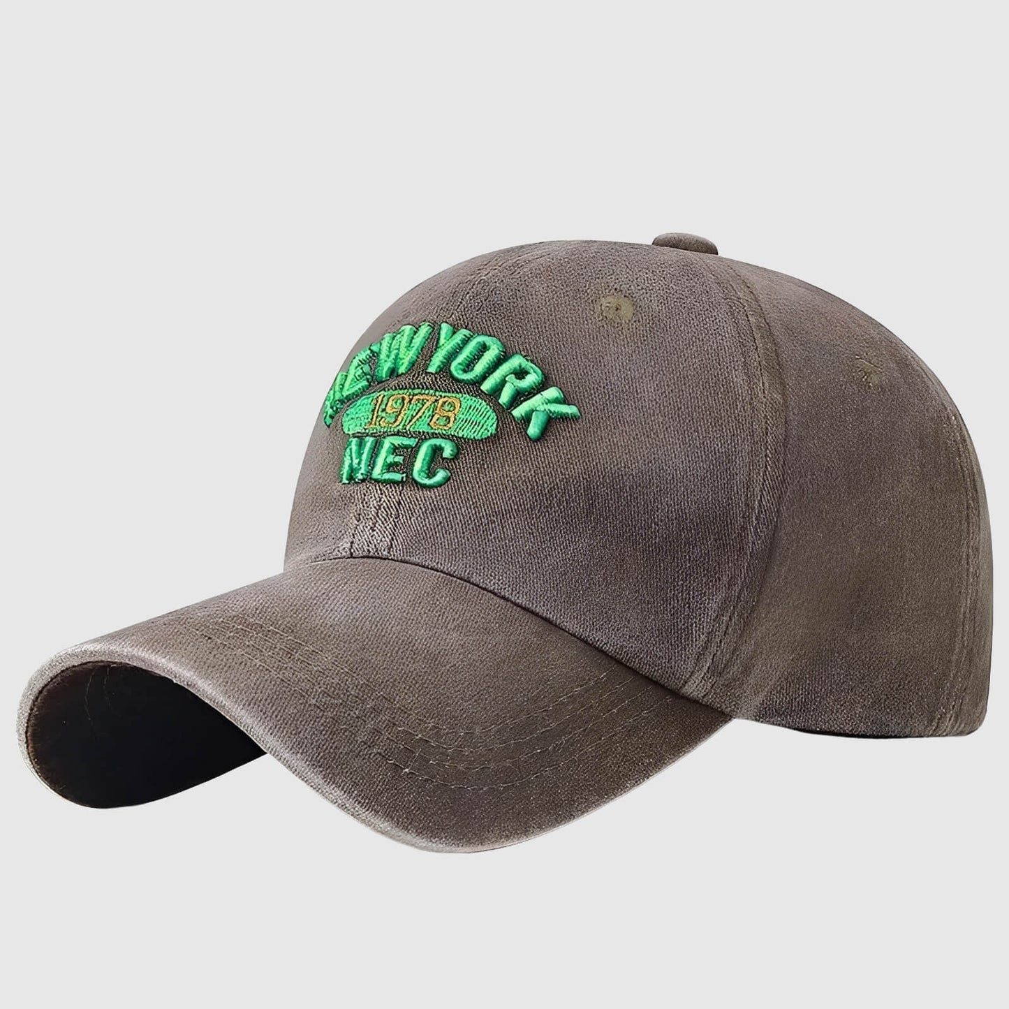 Casquette lettre américaine – coton lavé, style décontracté