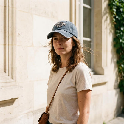 Casquette lettre américaine – coton lavé, style décontracté