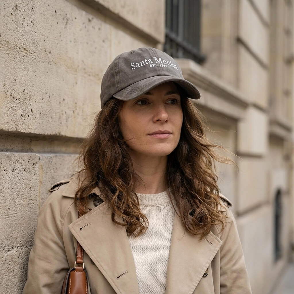 Casquette lettre brodée – style urbain et tendance