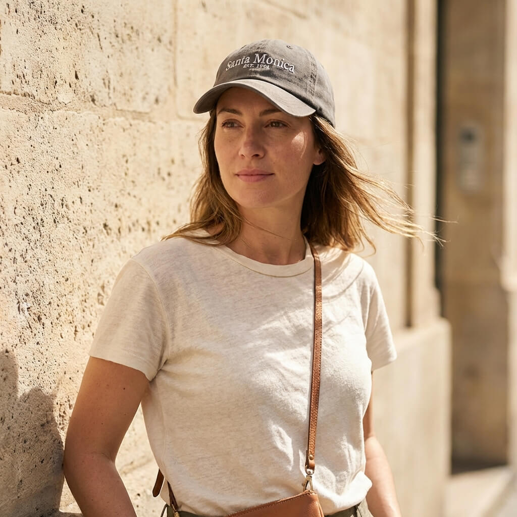 Casquette lettre brodée – style urbain et tendance