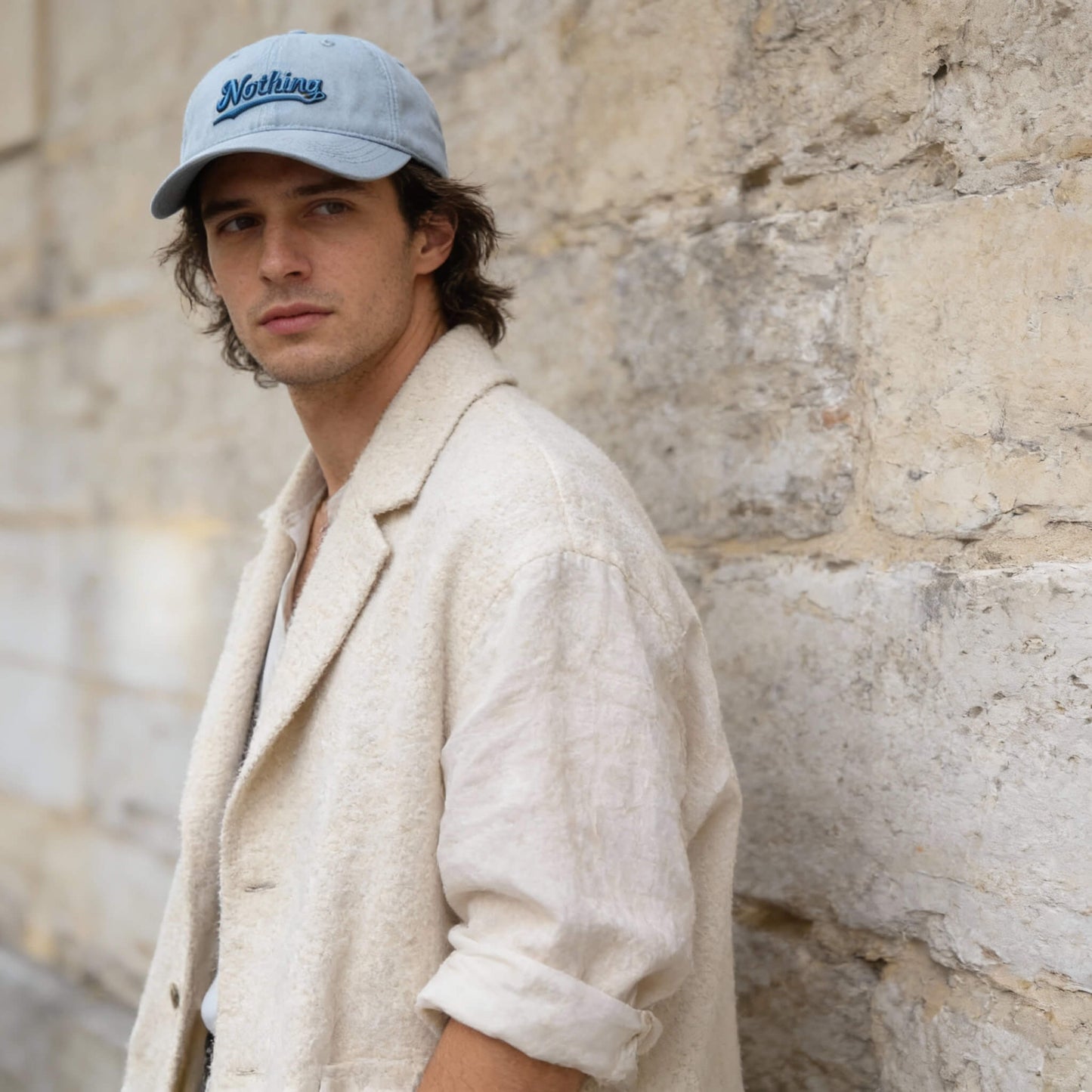 Casquette lettre brodée – visière casual pour tous les jours