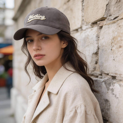 Casquette lettre brodée – visière casual pour tous les jours