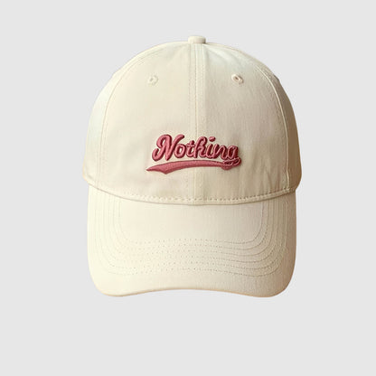 Casquette lettre brodée – visière casual pour tous les jours