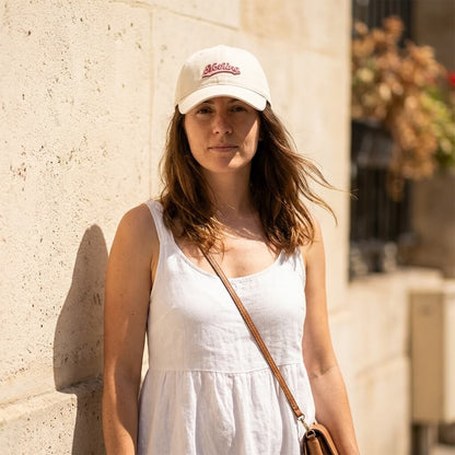 Casquette lettre brodée – visière casual pour tous les jours
