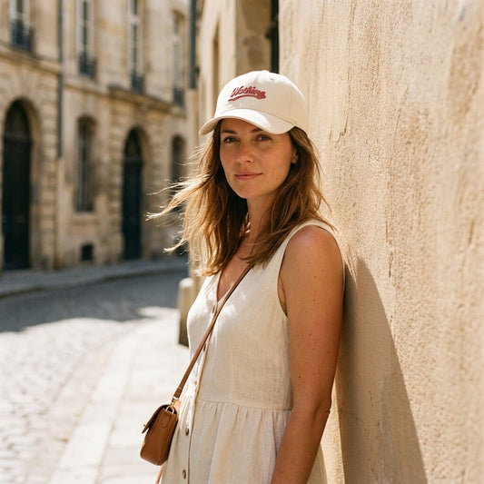Casquette lettre brodée – visière casual pour tous les jours