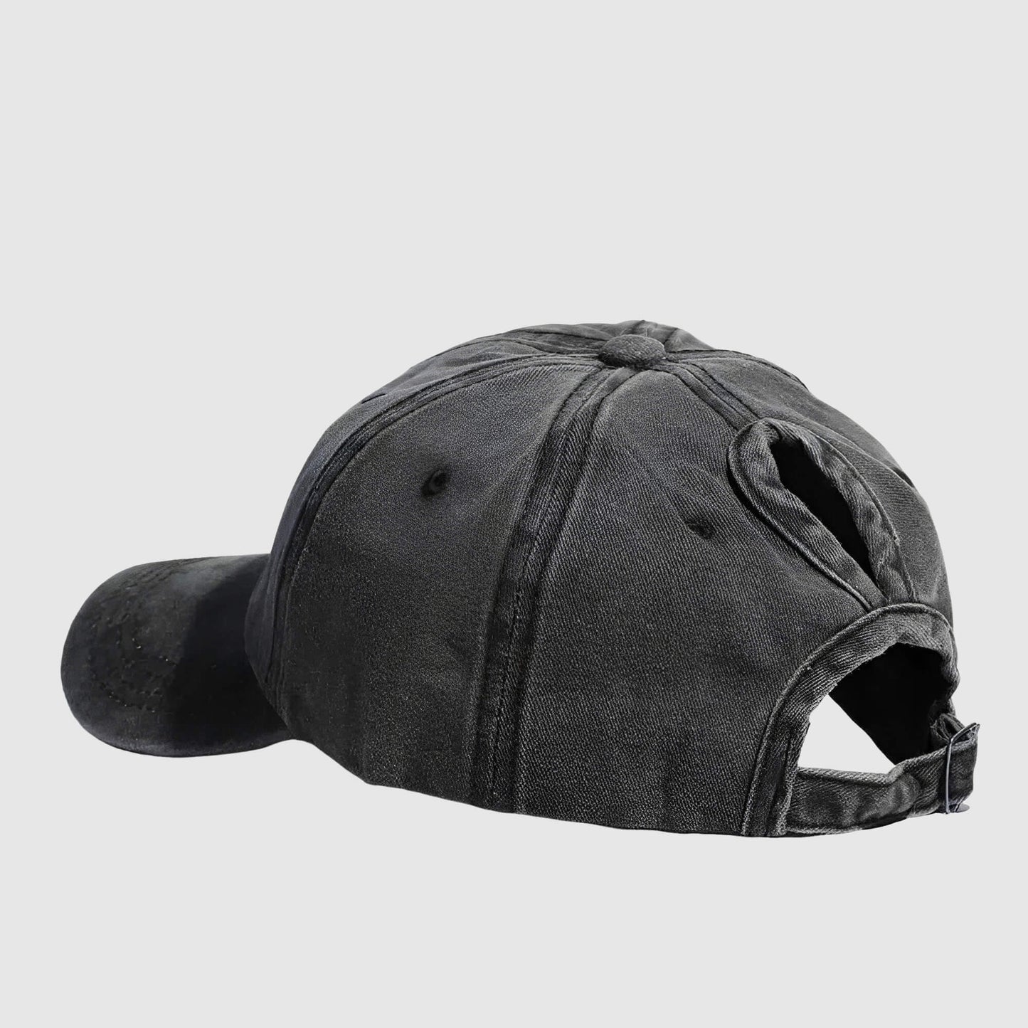 Casquette queue de cheval – coton lavé et style décontracté